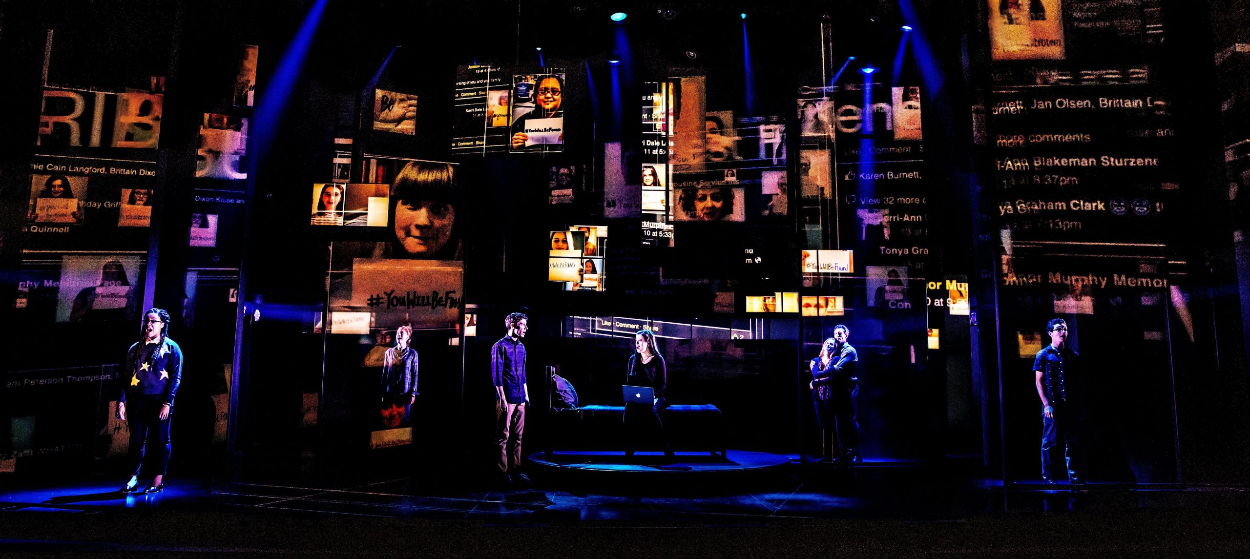 2 The Company of the First North American Tour of Dear Evan Hansen. Photo by Matthew Murphy. 2018 scaled