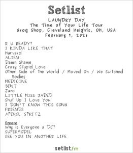 Laundry Day Setlist x